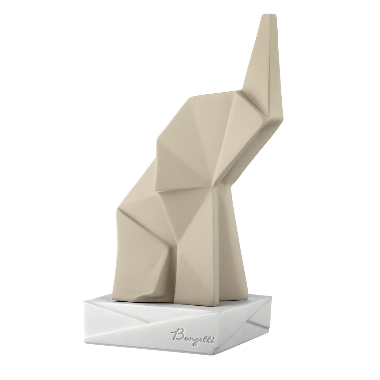 BONGELLI PREZIOSI Elefante Origami 25cm  Nocciola Marmorino