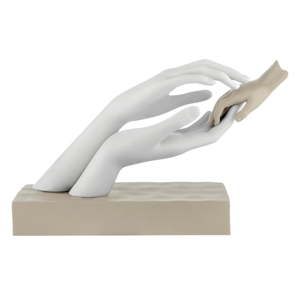 Scultura Mani con Manina Baby Bongelli Preziosi in marmorino oro 21x33 cm