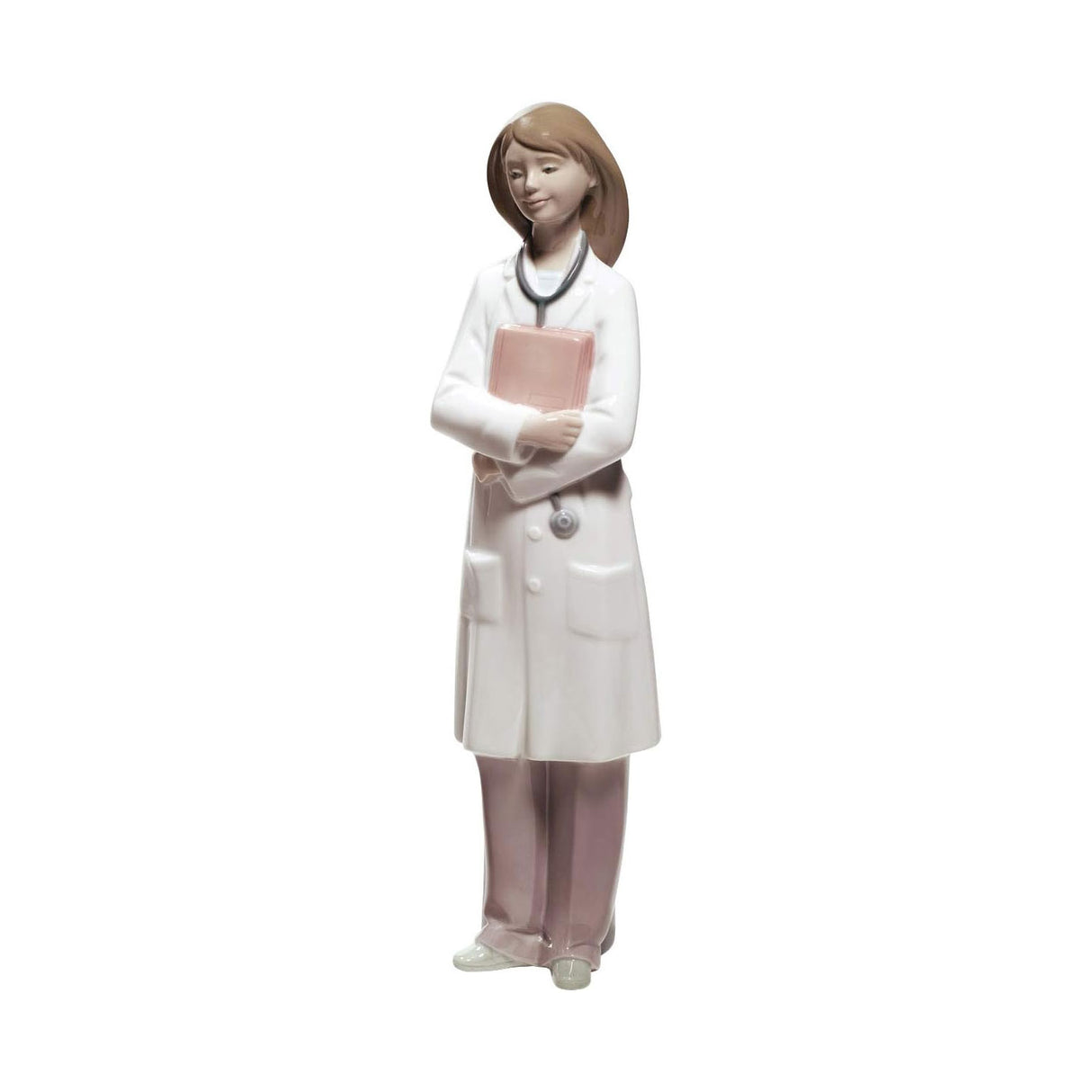 Statuetta Dottoressa NAO in porcellana finitura lucida 27 cm