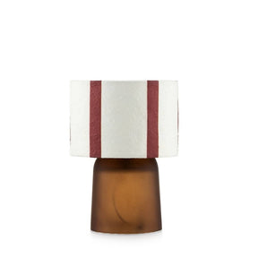 Lampada da tavolo Rayon Emò Italia in vetro bianco e marrone 13x20 cm