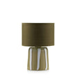 Lampada da tavolo Rayon Emò Italia in vetro a righe verdi 13x20 cm