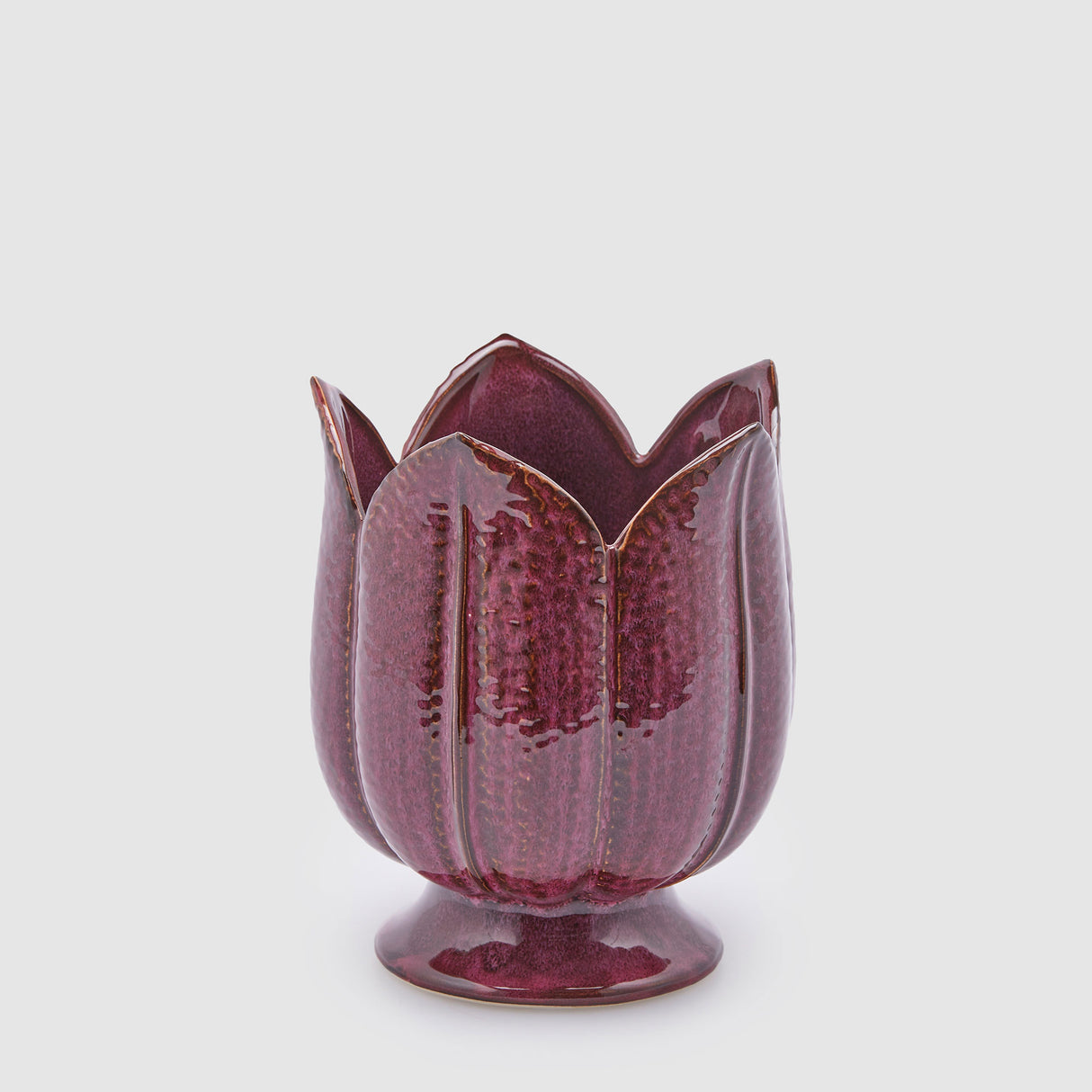 Vaso Freaky Tulipano EDG in ceramica viola 19x16 cm