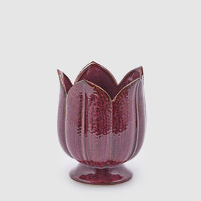 Vaso Freaky Tulipano EDG in ceramica viola 19x16 cm