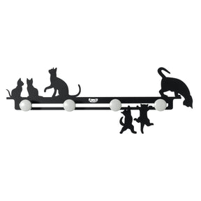 Appendiabiti Cattitude Arti e Mestieri in ferro con pomelli in legno 69x25 cm