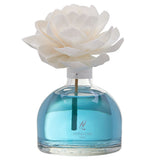 Diffusore a bastoncini Hypno Casa con fiore decorativo 250 ml Acqua Marina