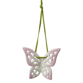 Pendaglio farfalla Villeroy & Boch in porcellana decorata floreale
