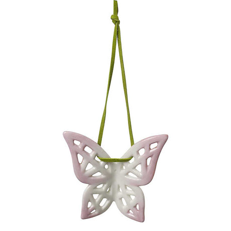 Pendaglio farfalla Villeroy & Boch in porcellana decorata floreale