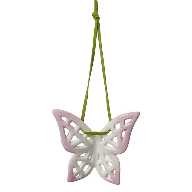 Pendaglio farfalla Villeroy & Boch in porcellana decorata floreale