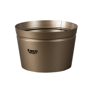 Vaso portalampada Arti & Mestieri in ferro colore bronzo 37x25 cm