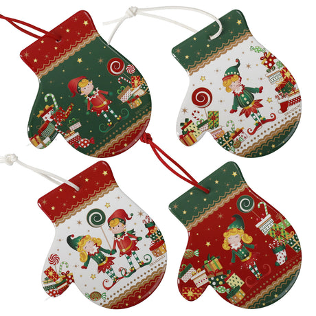 Set 4 sottomoka Elfomagia Brandani in ceramica e sughero 12x11 cm