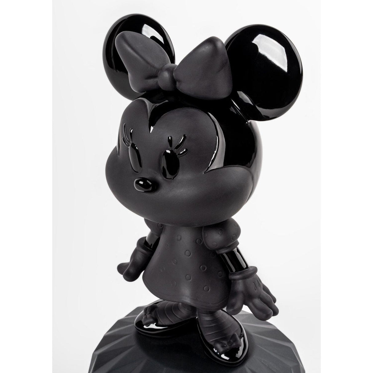LLADRO' Scultura Minnie Total Black 31x17cm Porcellana