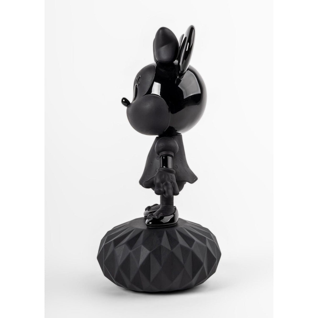 LLADRO' Scultura Minnie Total Black 31x17cm Porcellana