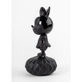LLADRO' Scultura Minnie Total Black 31x17cm Porcellana