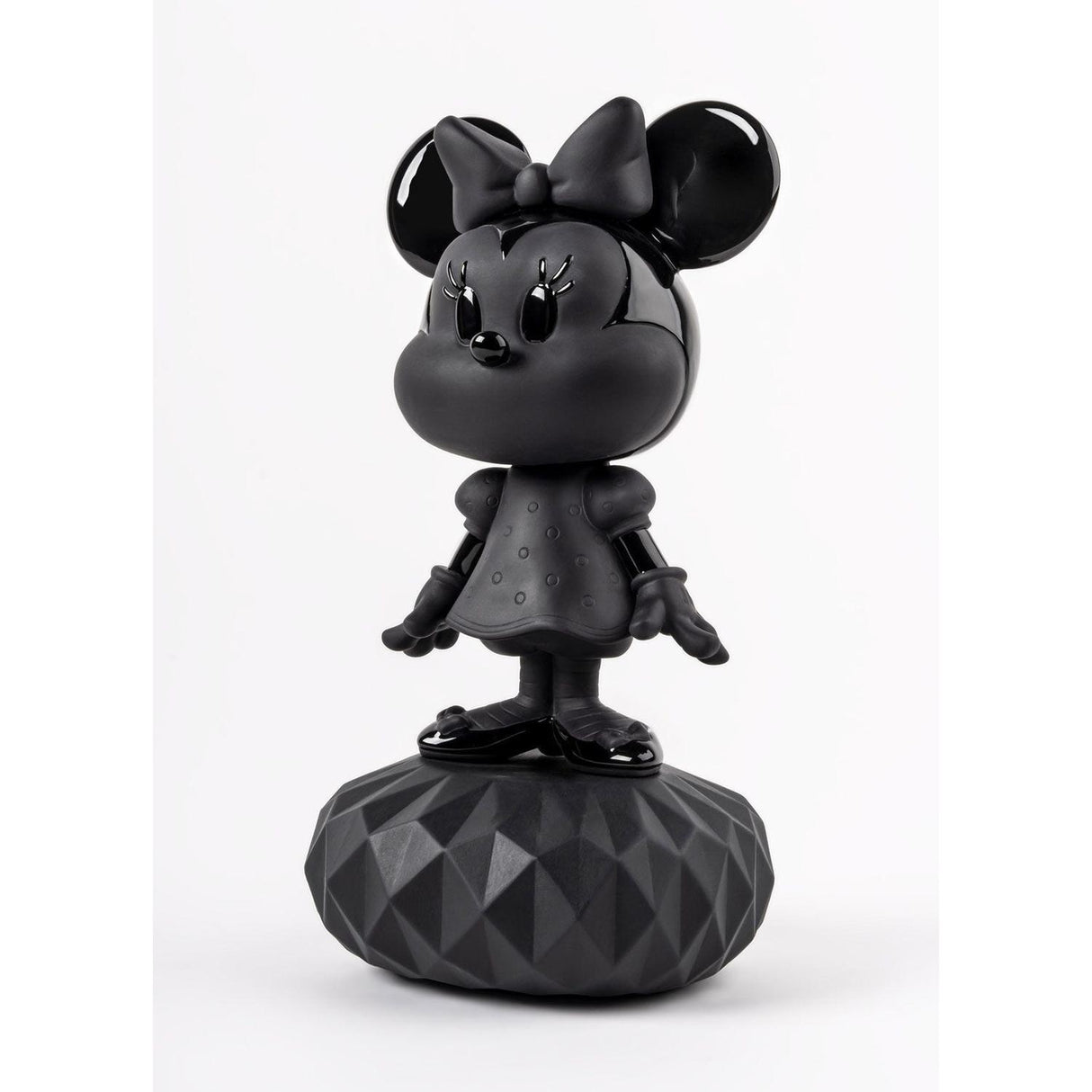 LLADRO' Scultura Minnie Total Black 31x17cm Porcellana