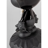 LLADRO' Scultura Mickey Total Black 31x17cm Porcellana