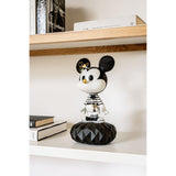 LLADRO' Scultura Mickey in Black And White 31x17cm Porcellana