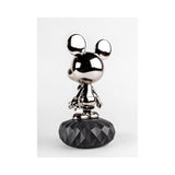 LLADRO' Scultura Mickey Mouse Platinum 31x17cm Porcellana