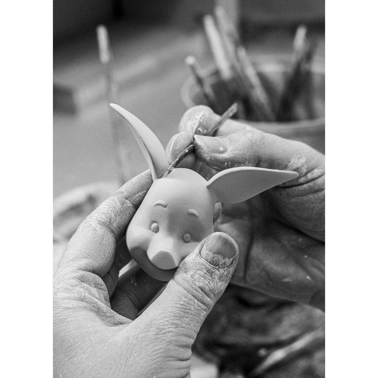 LLADRO' Figurina Piglet 11x7cm Porcellana