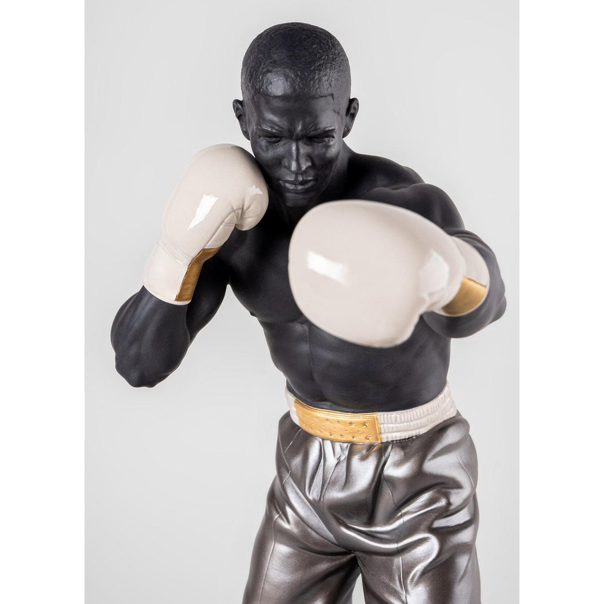 LLADRO' Scultura Boxer 61x35cm Porcellana