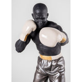 LLADRO' Scultura Boxer 61x35cm Porcellana