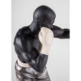 LLADRO' Scultura Boxer 61x35cm Porcellana