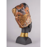 LLADRO' Anima Africana 45x19cm Porcellana