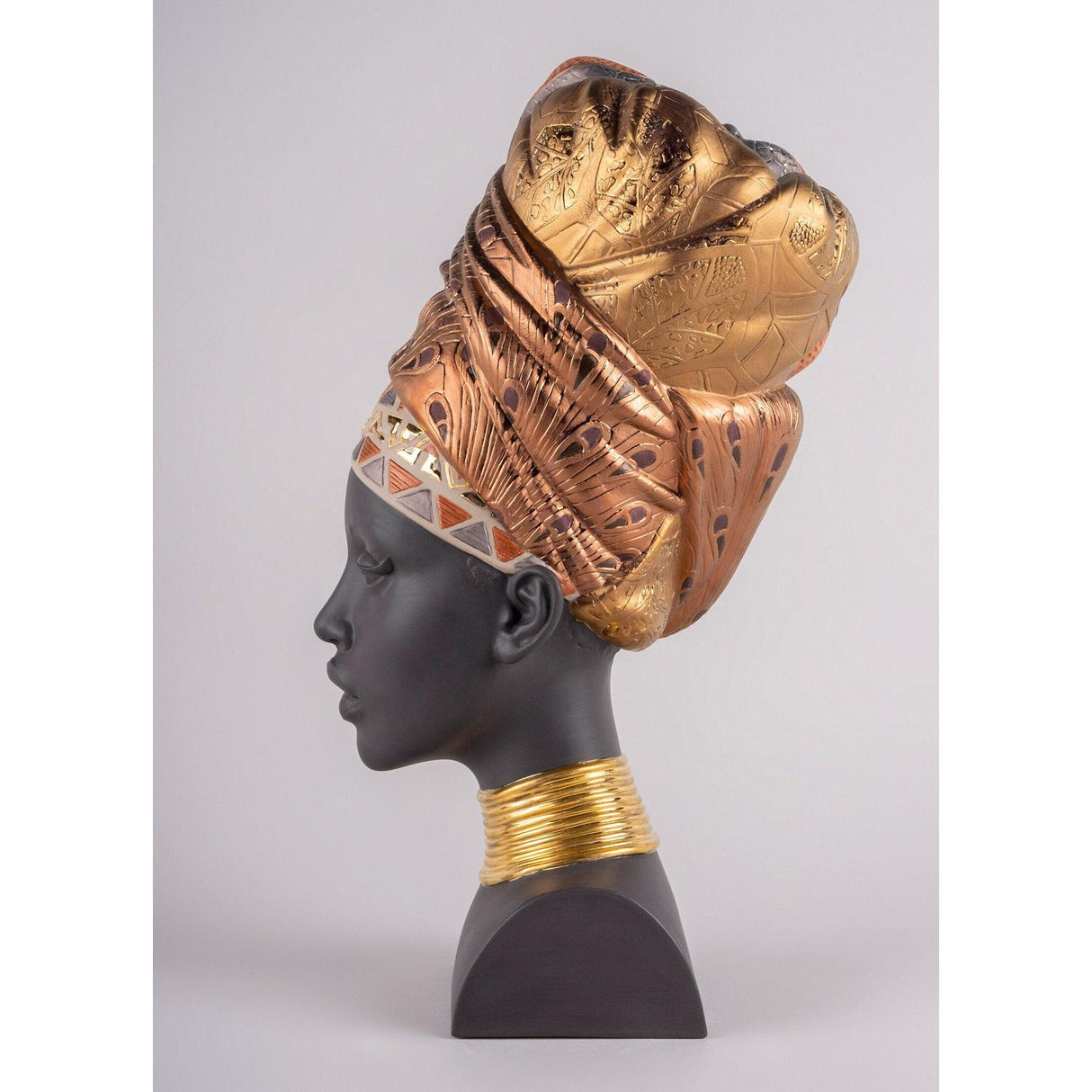 LLADRO' Anima Africana 45x19cm Porcellana