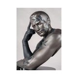 LLADRO' Scultura Riflessi Della Natura Lui 51x29cm Porcellana