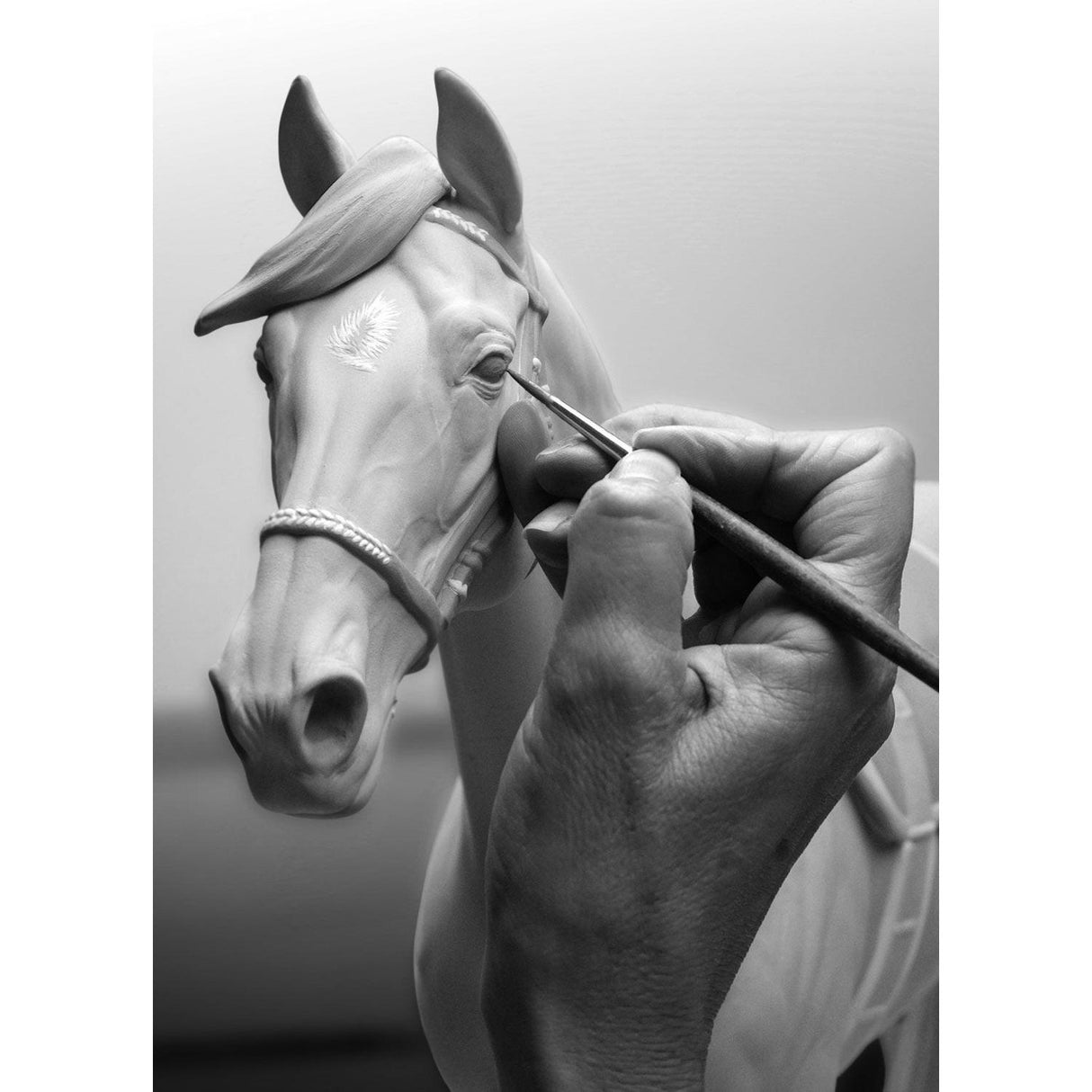 LLADRO' Scultura Cavallo Deep Impact Edizione Limitata 46x57cm Porcellana
