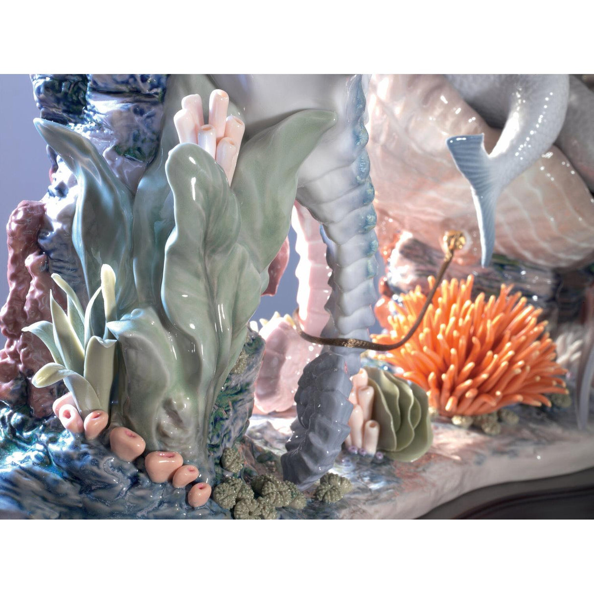 LLADRO' Figurina Sirena Passeggiata in Fondo Al Mare Edizione Limitata 32x46cm Porcellana
