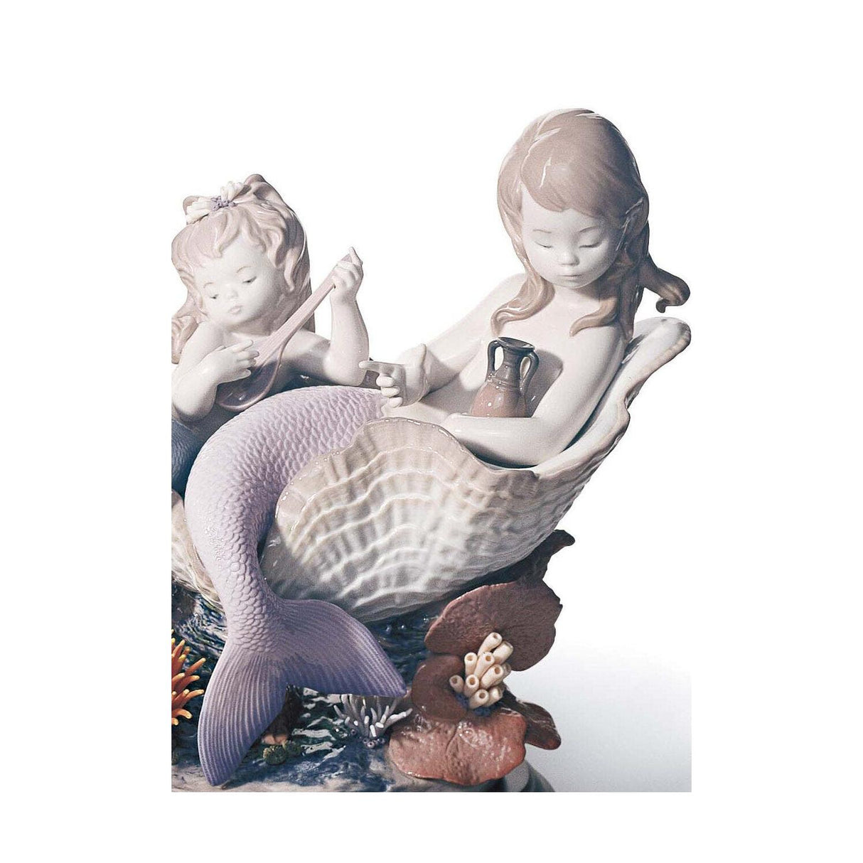 LLADRO' Figurina Sirena Passeggiata in Fondo Al Mare Edizione Limitata 32x46cm Porcellana