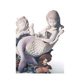 LLADRO' Figurina Sirena Passeggiata in Fondo Al Mare Edizione Limitata 32x46cm Porcellana