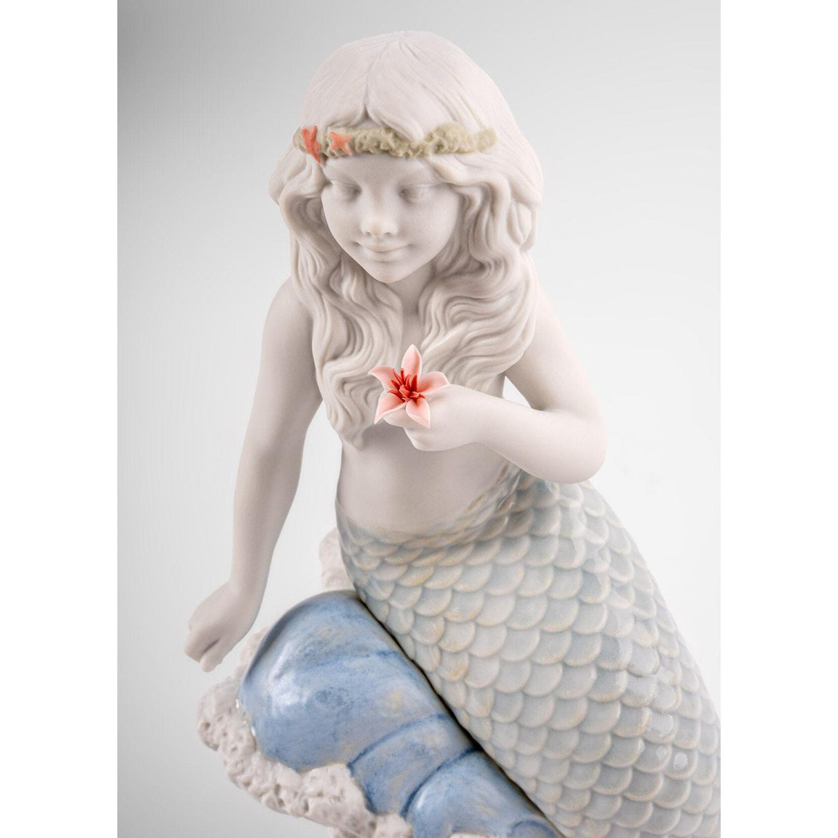 LLADRO' Figurina Sirenetta Dell'Oceano 23x13cm Porcellana