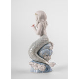 LLADRO' Figurina Sirenetta Dell'Oceano 23x13cm Porcellana