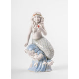 LLADRO' Figurina Sirenetta Dell'Oceano 23x13cm Porcellana