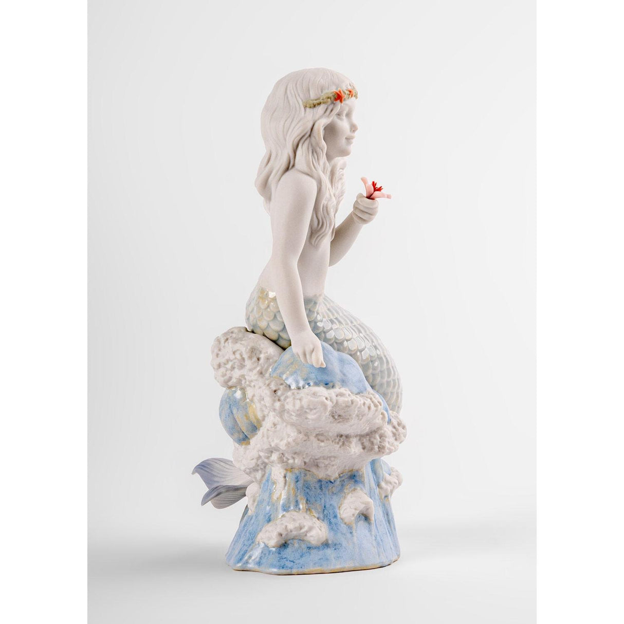 LLADRO' Figurina Sirenetta Dell'Oceano 23x13cm Porcellana