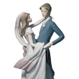 LLADRO' Figurina Coppia Ballo di Nozze 37x16cm Porcellana