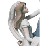 LLADRO' Figurina Coppia Ballo di Nozze 37x16cm Porcellana