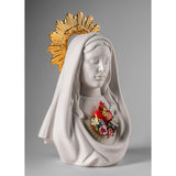 LLADRO' Scultura Cuore Immacolato di Maria 40x28cm Porcellana
