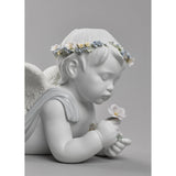 LLADRO' Figurina Mio Amato Angelo 26x49cm Porcellana