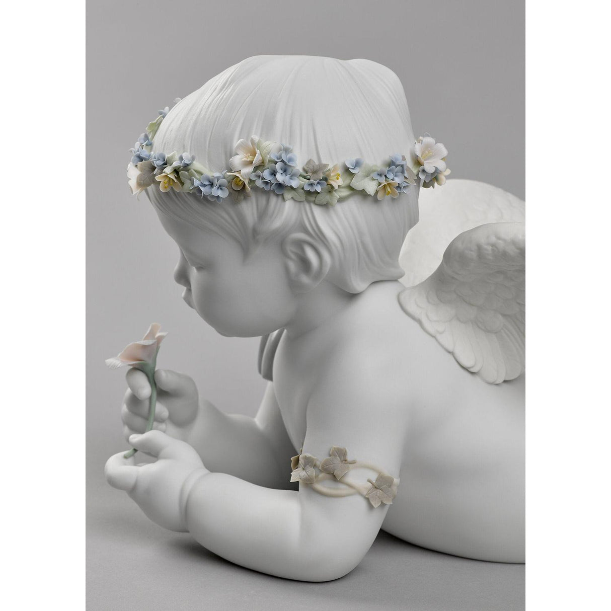 LLADRO' Figurina Mio Amato Angelo 26x49cm Porcellana