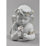 LLADRO' Figurina Mio Amato Angelo 26x49cm Porcellana