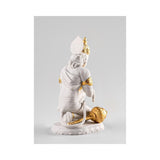 LLADRO' Scultura Hanuman Lustro Oro 19x10cm Porcellana