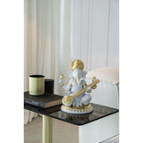 LLADRO' Figurina Ganesha con Veena Lustro Oro 23x19cm Porcellana