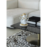 LLADRO' Figurina Ganesha con Bansuri Lustro Oro 23x19cm Porcellana
