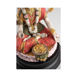 LLADRO' Scultura Statua Dea Lakshmi 41x27cm Porcellana