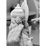 LLADRO' Scultura Statua Dea Lakshmi 41x27cm Porcellana