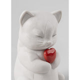 LLADRO' Figurina Whiskers Gattino Giocherellone 12x7cm Porcellana