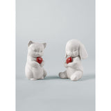 LLADRO' Figurina Whiskers Gattino Giocherellone 12x7cm Porcellana
