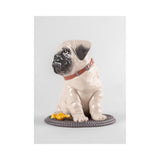 LLADRO' Scultura Puppie Pug 24x20cm Porcellana